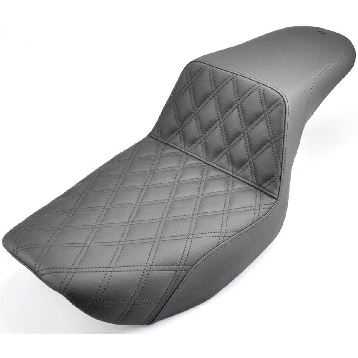 Saddlemen, Saddlemen Step Up Black Double Diamond Lattice Stitch Gel Core Seat Harley FXR F