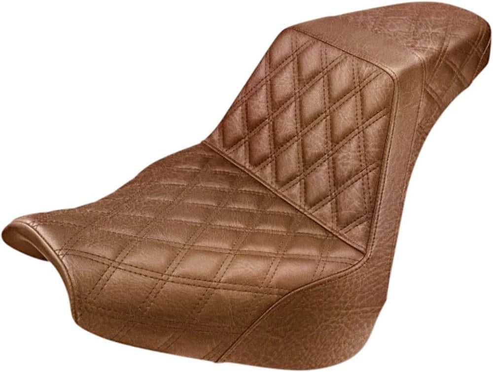 Saddlemen, Saddlemen Step Up Seat Lattice Stitch Brown Harley 18+ Softail Breakout FXBR/S