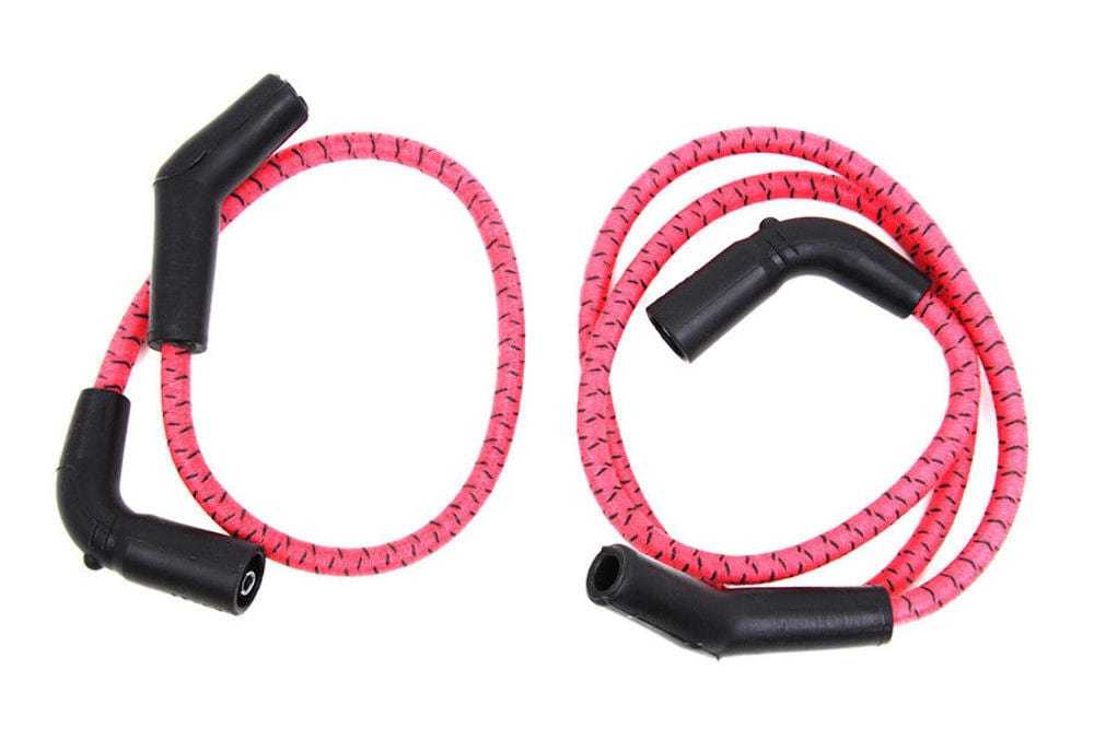 Sumax, Sumax Red & Black Cloth Spark Plug Ignition Wire Set 2009-2016 Harley Touring