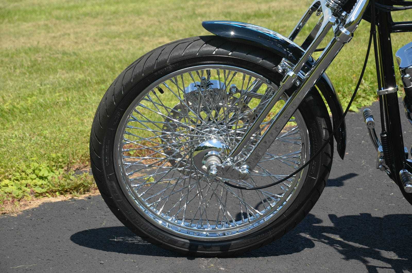 Ultima, Ultima 21" X 2.15" 80 Twisted Spoke Front Wheel 1984-1999 Harley Softail Chopper