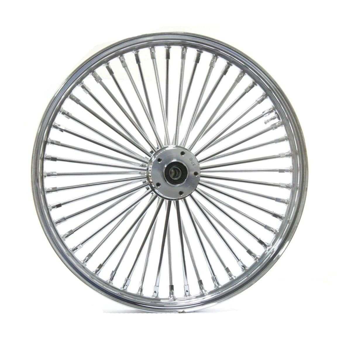 Ultima, Ultima 48 King Spoke Fat 26 3.5 Front Wheel Rim Harley Touring Dual Disc Chrome