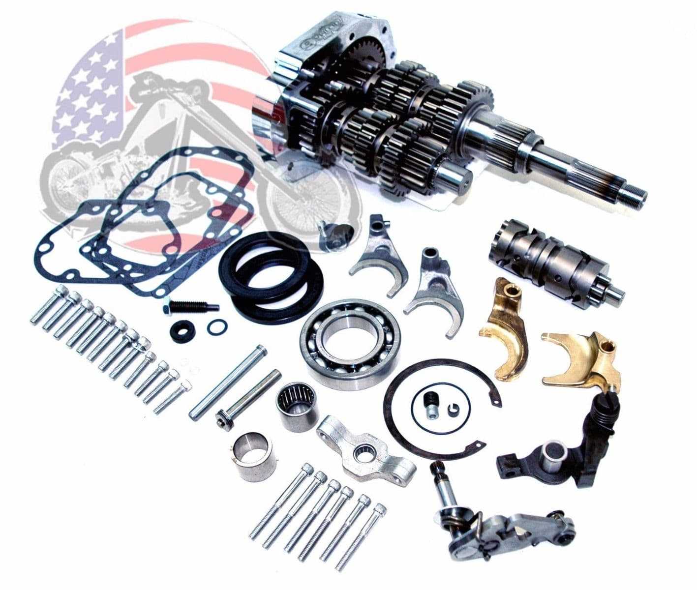 Ultima, Ultima 6-Speed Transmission Builders Kit Harley Softail Dyna Touring Gear Set