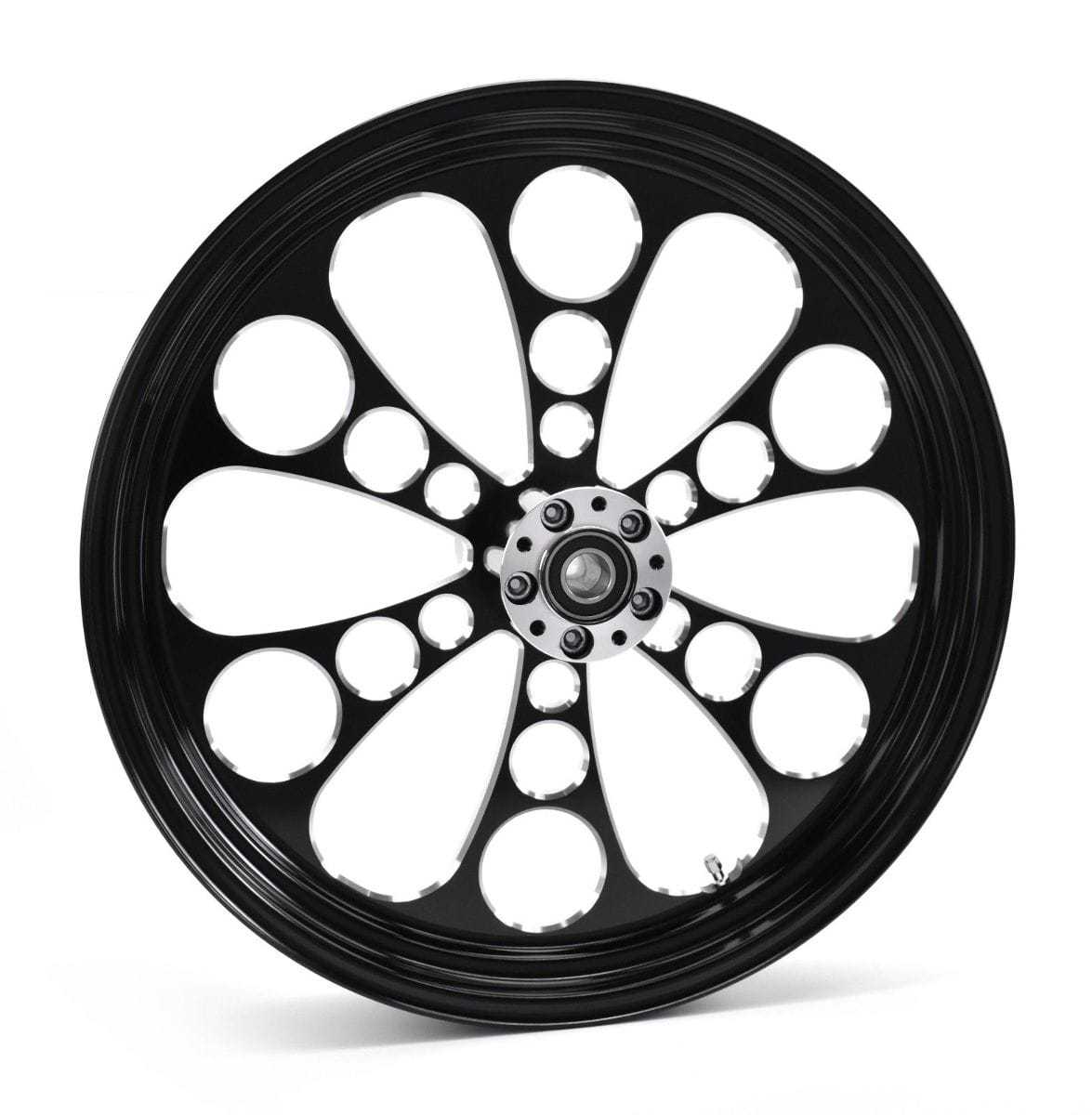 Ultima, Ultima Black 18 x 3.5 Single Disc Billet Kool Kat Front Wheel Harley Touring 84+