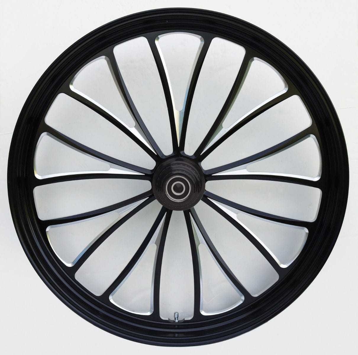 Ultima, Ultima Black Billet Manhattan 21 X 3.5 Front Wheel Rim Harley Softail SD