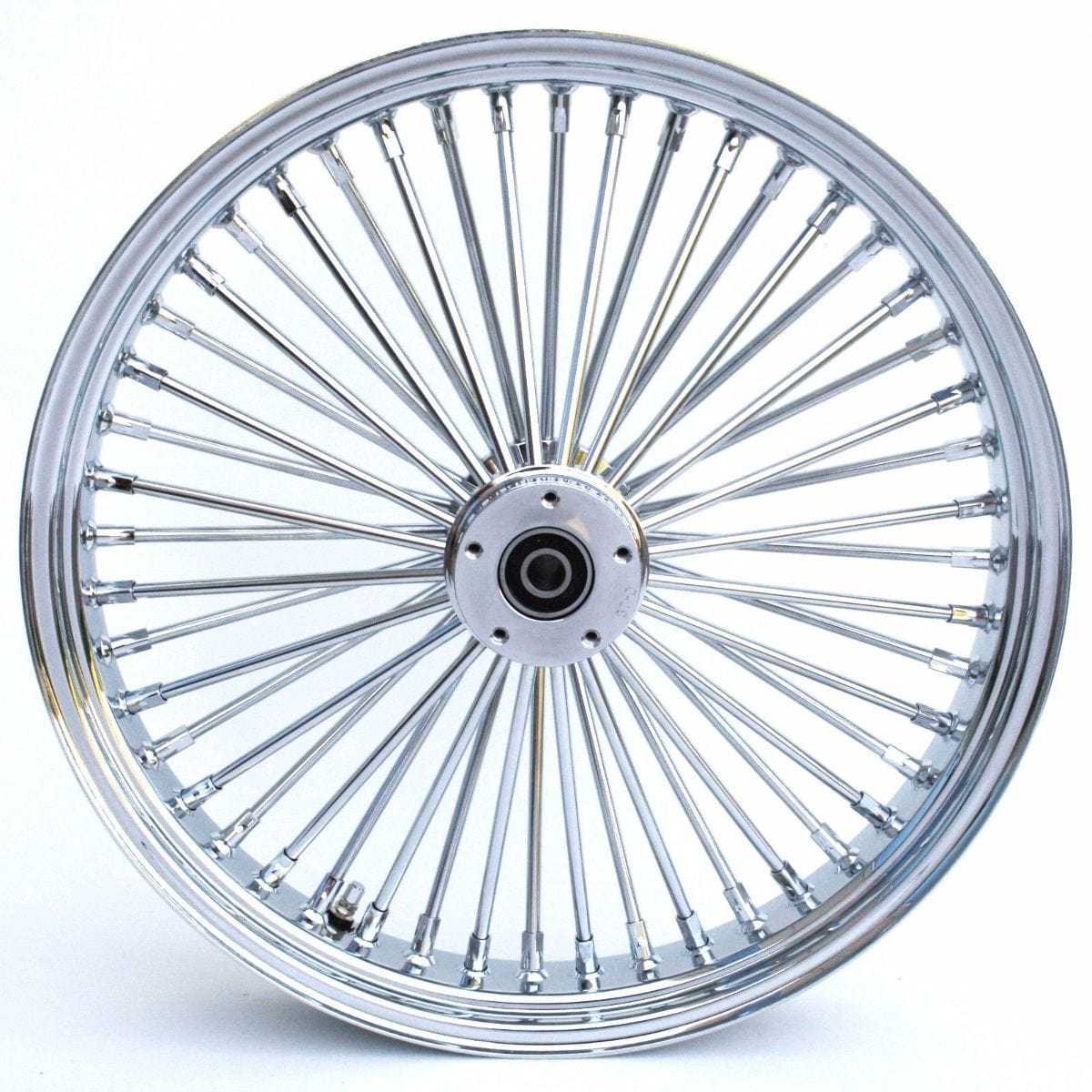 Ultima, Ultima Chrome 21 3.5 48 Fat King Spoke Front Dual Rim Wheel Harley Touring 08+