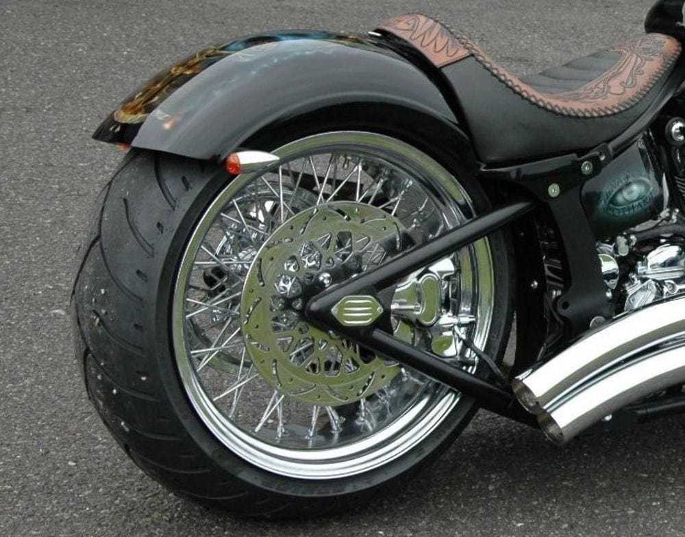 Ultima, Ultima Chrome Billet 18" X 8.5" 60 Spoke Rear Wheel Harley Custom 250mm Chopper