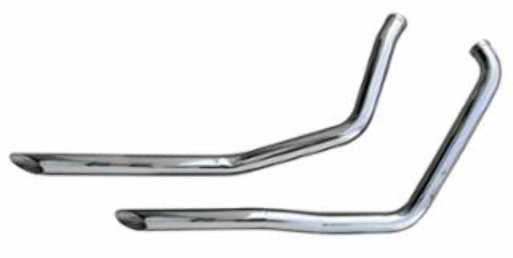 Ultima, Ultima Chrome Drag Pipes Exhaust System 2" OD 40" Harley FXR Super Glide 1984-99