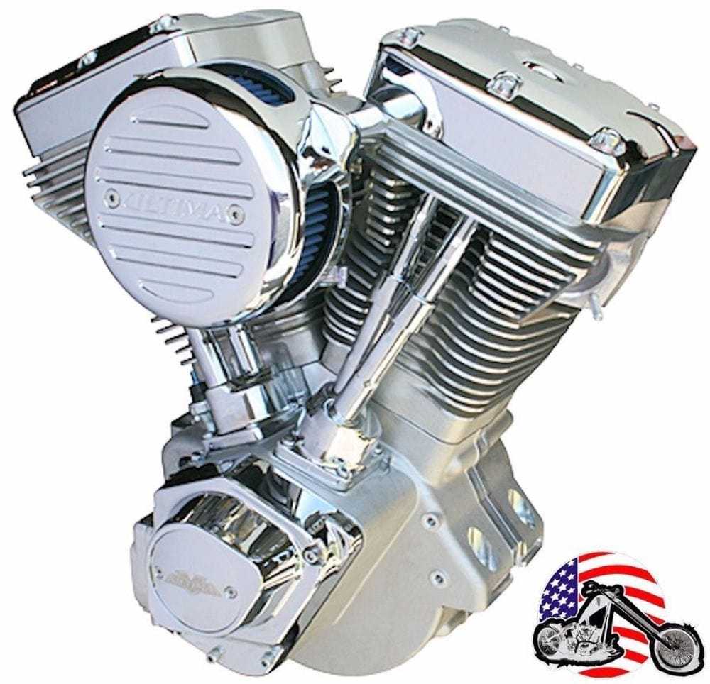 Ultima, Ultima El Bruto Complete Evolution 113" Natural Motor Engine Harley Evo Big Twin