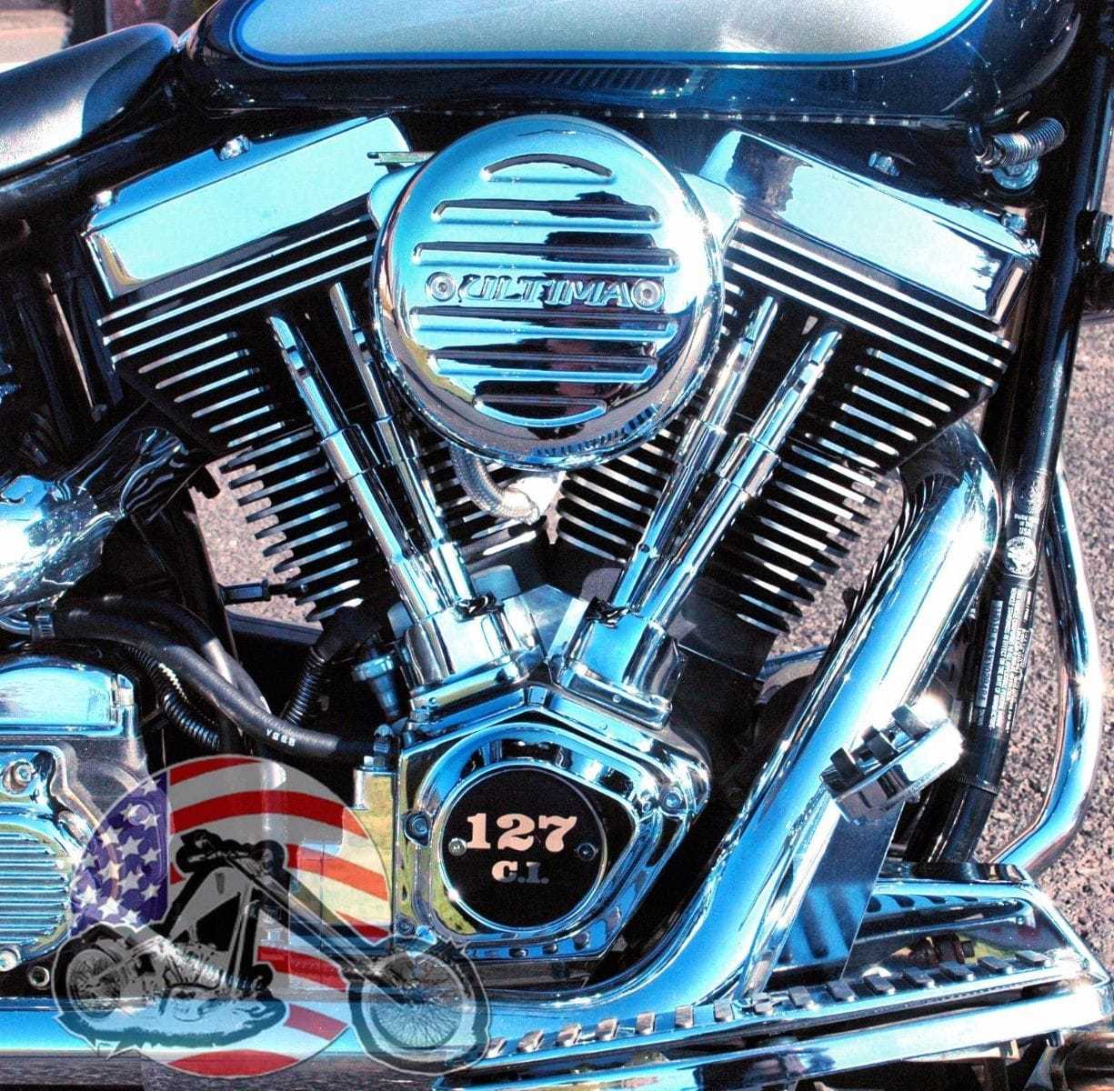 Ultima, Ultima El Bruto Evolution 127" Polished Motor Engine Harley Chopper Evo Big Twin