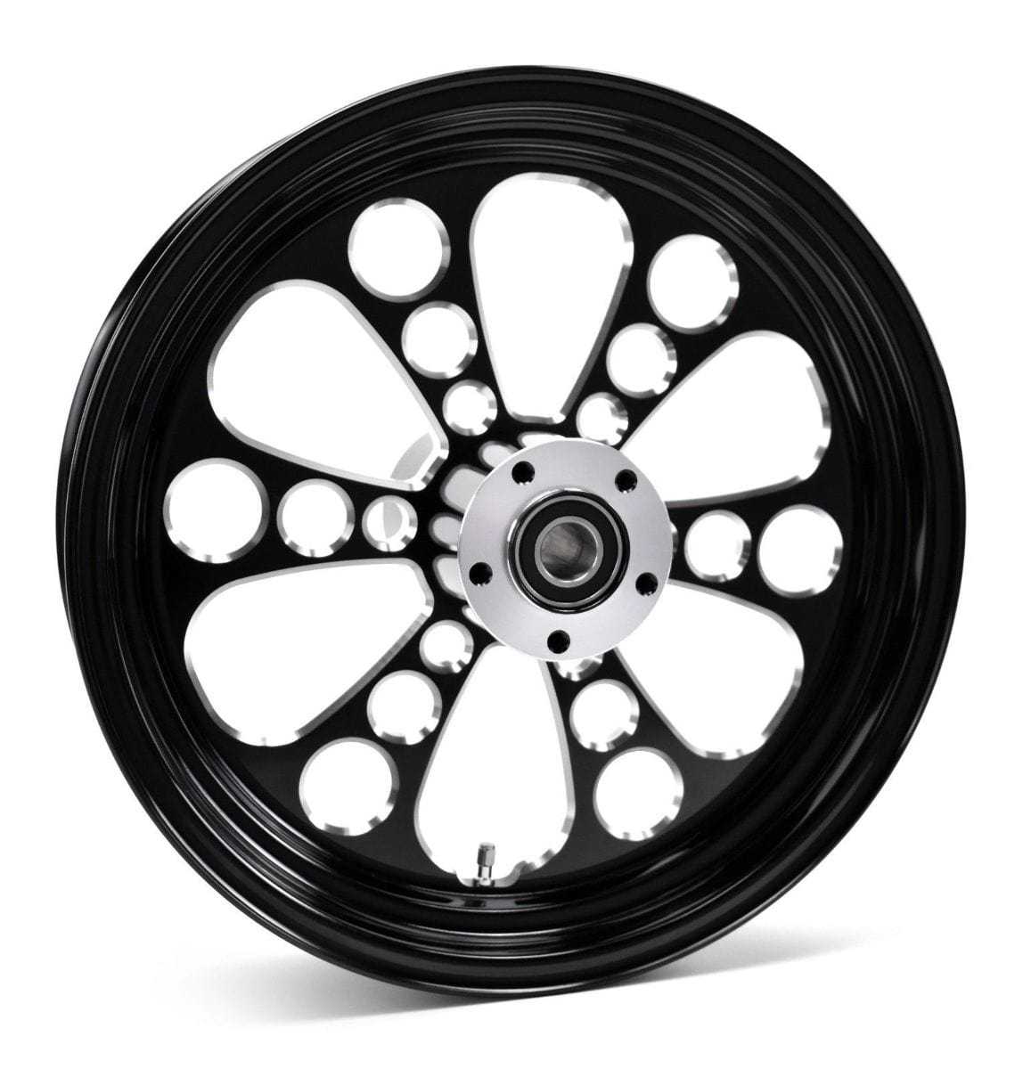 Ultima, Ultima Kool Kat Black Billet 18" x 5.5" Rear Wheel Rim Harley Custom Chopper