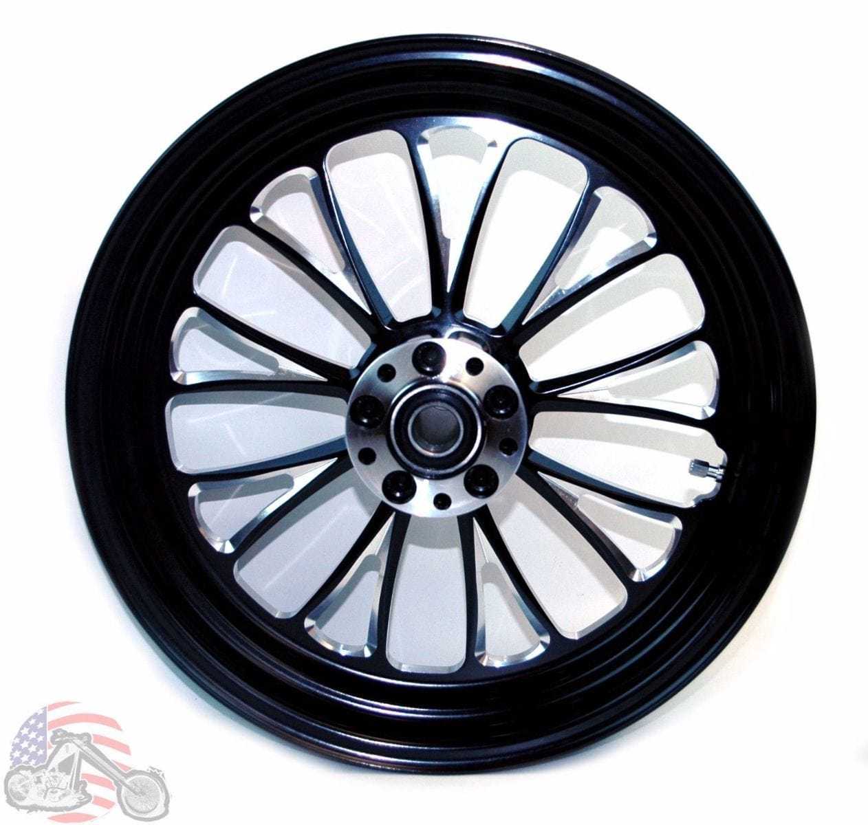 Ultima, Ultima Manhattan Black Billet Aluminum 18 3.5 Front Wheel Rim Harley Touring 08+