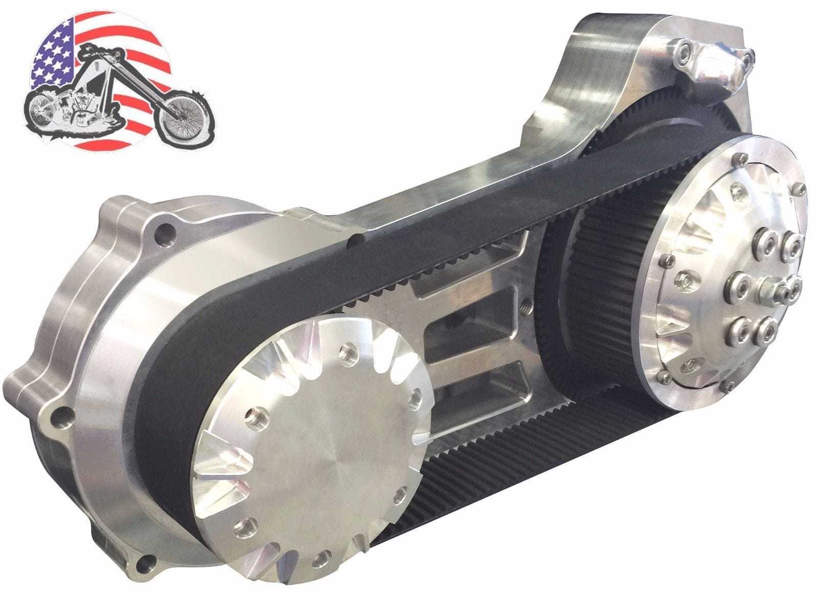 Ultima, Ultima Polished 2" Open Belt Drive Primary Late Model 07-17 Harley Softail Dyna