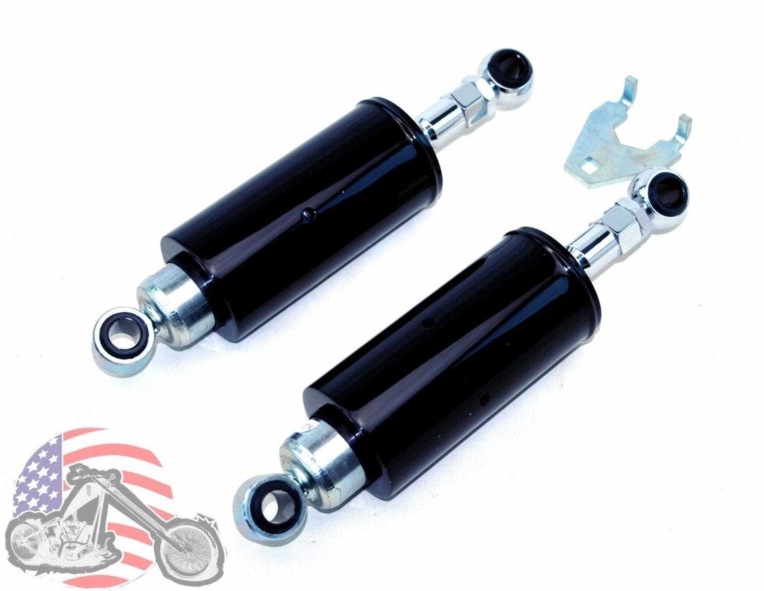 Ultima, Ultima Softail Black Adjustable Lowering Shocks Harley Evo FXST FLST 1989-1999