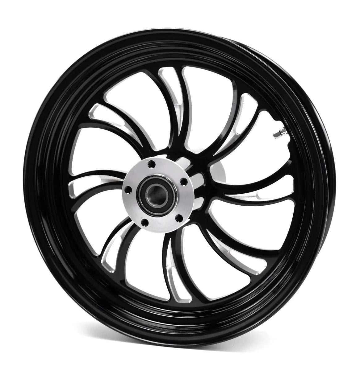 Ultima, Ultima Vortex Black Billet Aluminum 18 5.5 Rear Wheel Rim Harley Custom Chopper