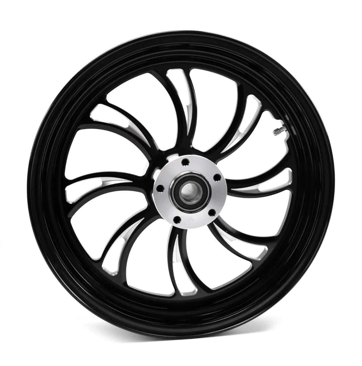 Ultima, Ultima Vortex Black Billet Aluminum 18 5.5 Rear Wheel Rim Harley Custom Chopper