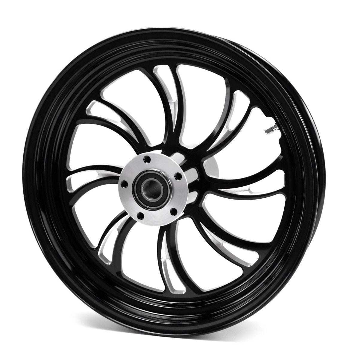 Ultima, Ultima Vortex Black Billet Mag 16" x 3.5" Front Wheel Rim Harley Touring Softail