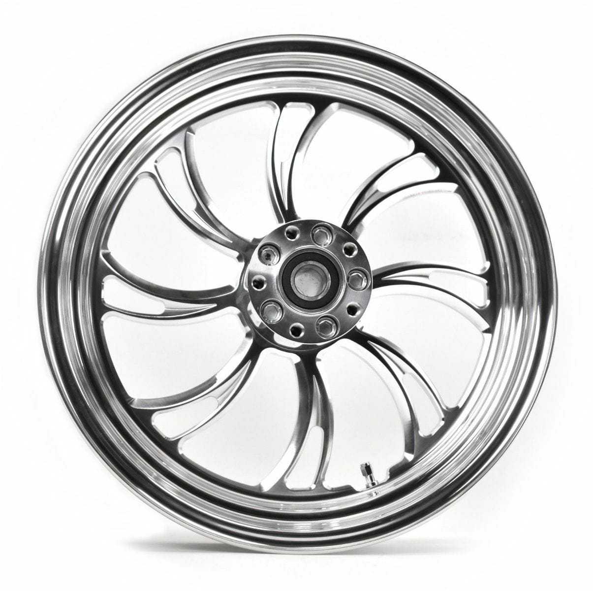 Ultima, Ultima Vortex Polished Billet Mag 16 3.5 Front Wheel Rim Harley Touring Softail