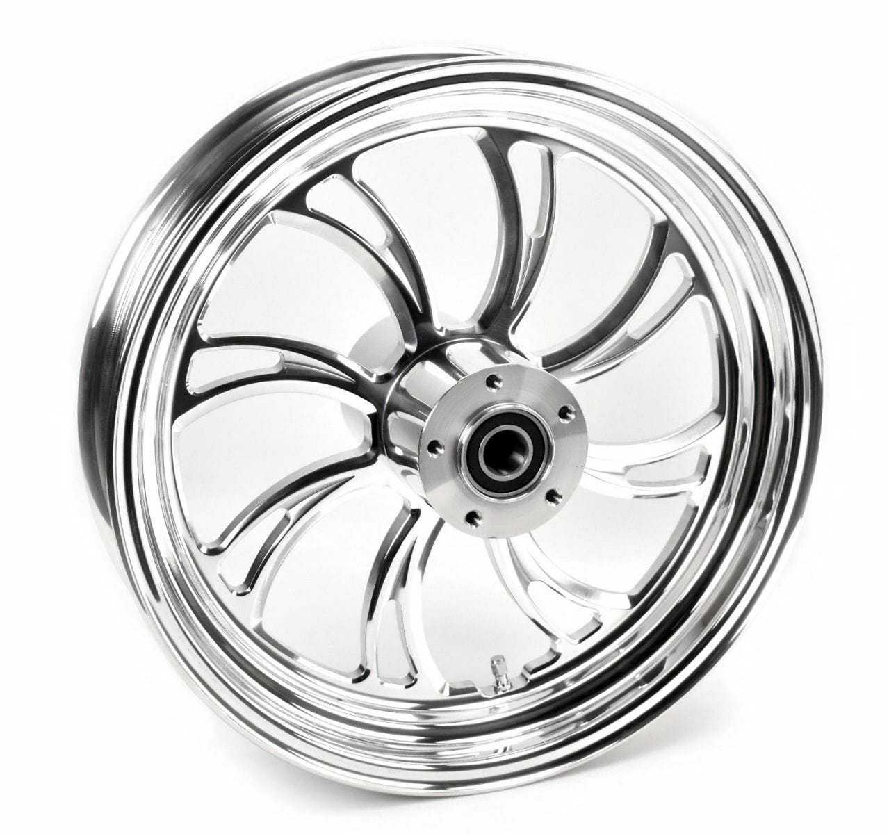 Ultima, Ultima Vortex Polished Billet Mag 16 3.5 Front Wheel Rim Harley Touring Softail