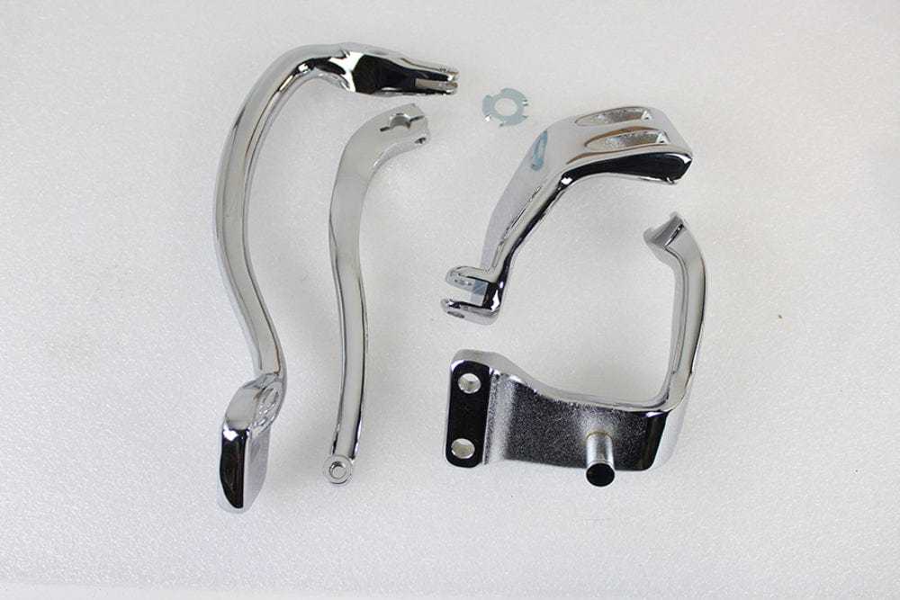 V-Twin Manufacturing, V-Twin Chrome Further Forward Mid Control Kit Foot Pegs Harley Dyna FXD 06-17