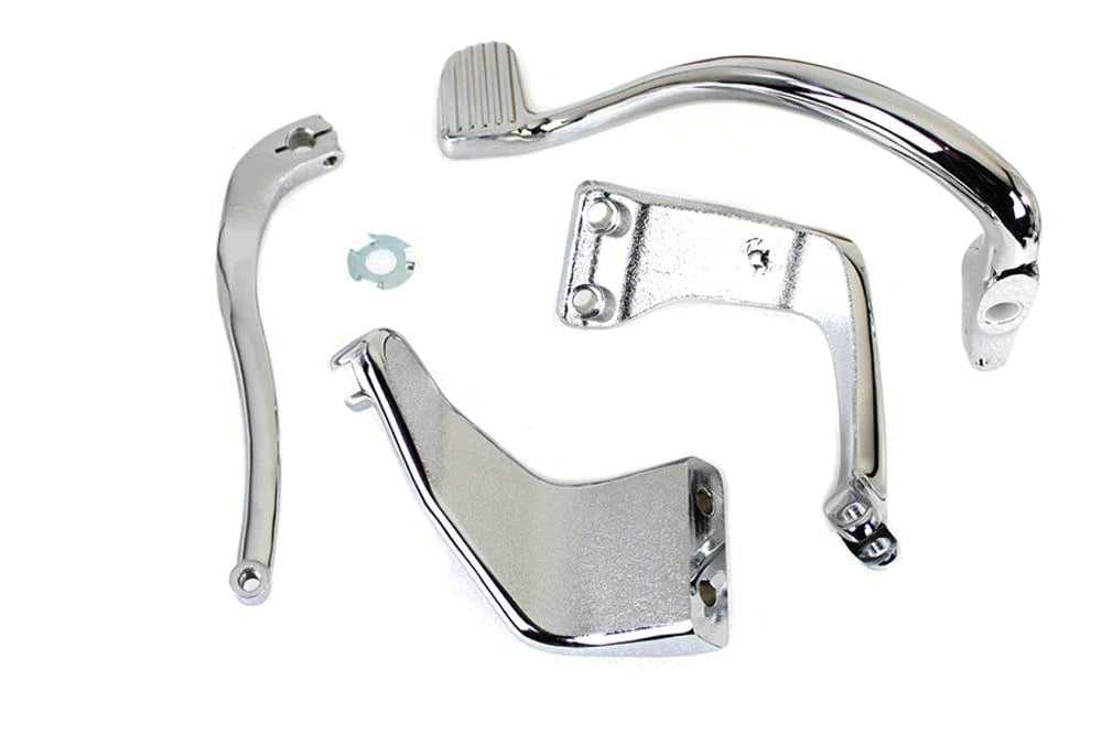 V-Twin Manufacturing, V-Twin Chrome Further Forward Mid Control Kit Foot Pegs Harley Dyna FXD 06-17