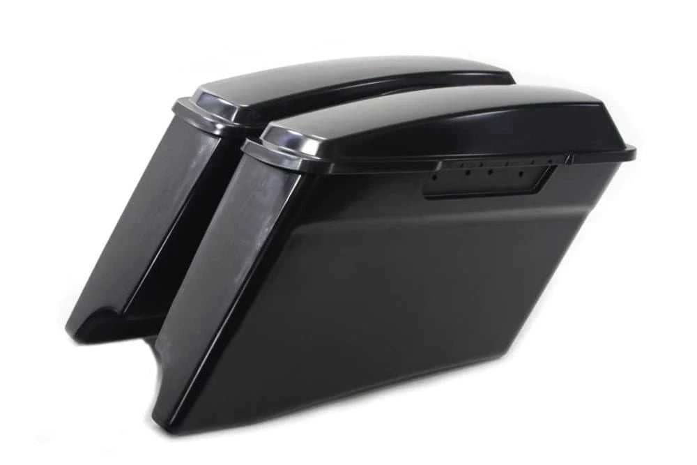 V-Twin Manufacturing, V-Twin Raw Plastic Stretched Saddlebag Lid Set Harley Touring Bagger 1998-2013