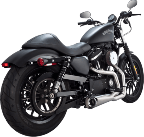 Vance & Hines, Vance & Hines Brushed Competition Series 2 Into 1 2-1 Exhaust System Harley XL