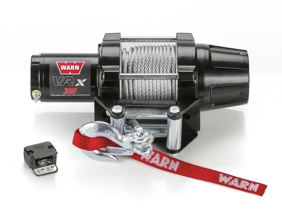 WARN, Warn VRX 35 3500 12V Winch Wire Rope Offroad ATV UTV SXS 4 Wheeler Side By Side