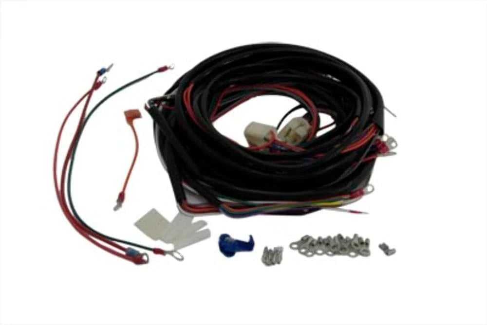 V-Twin Manufacturing, Wiring Harness Kit Complete Electric Lighting Handlebar Main Harness Harley XLH