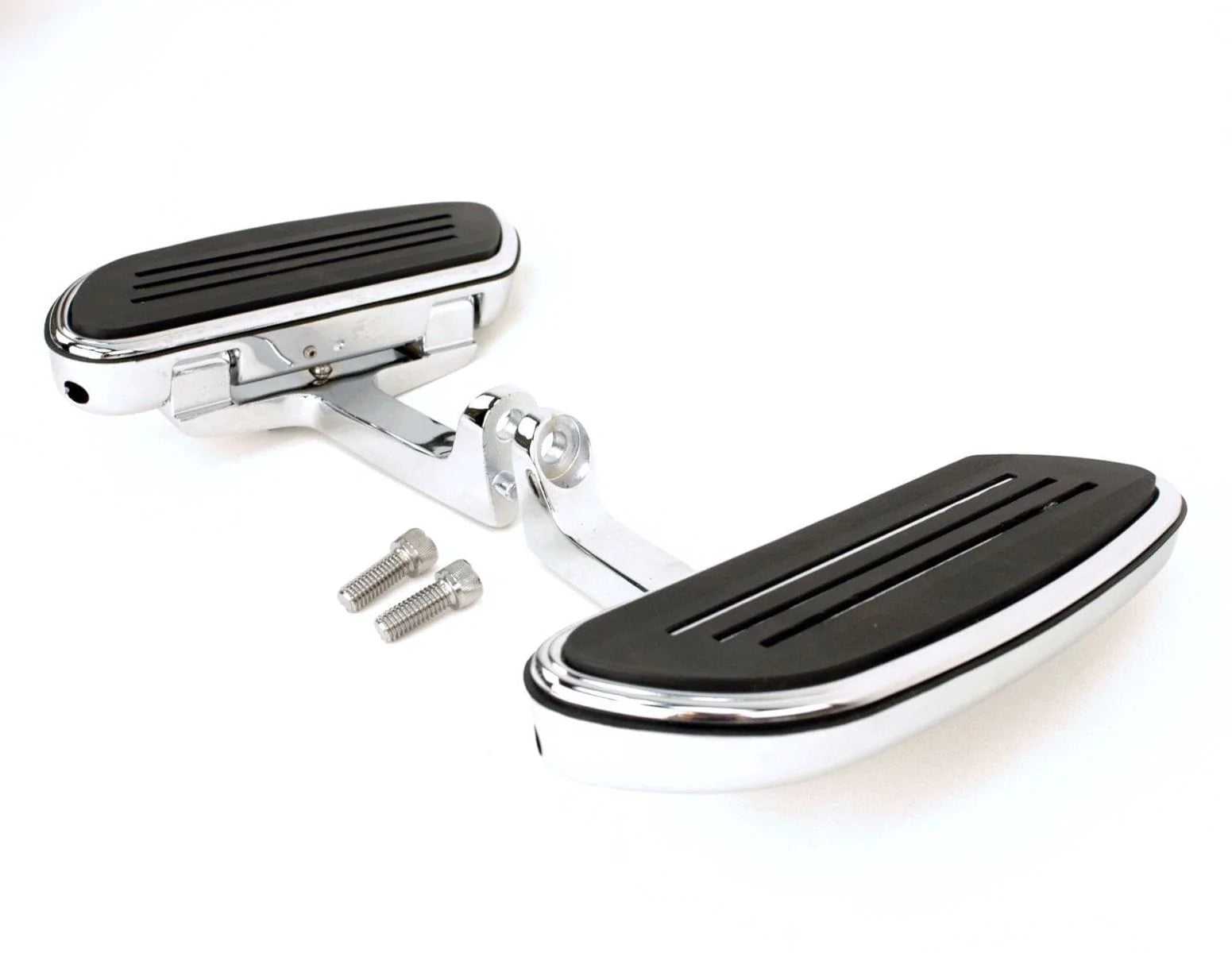 V-Twin Manufacturing, Wyatt Gatling Chrome Passenger Floorboard Mount Kit Harley Touring Bagger 93-20