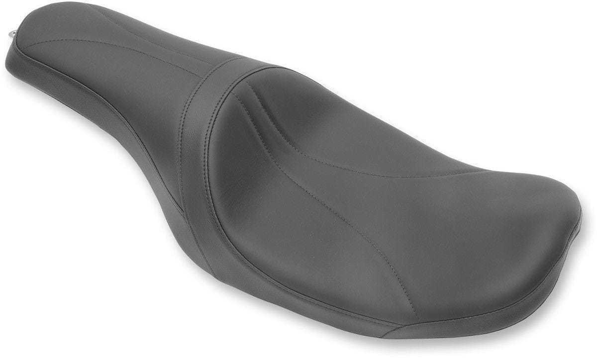 Drag Specialties, Yaffe Razor Back Predator Leather Mild Stitch 2-Up Seat 2010-2020 Harley Touring